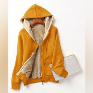 Danqi Plush Interior Zip-Up Hoodie Sz Med